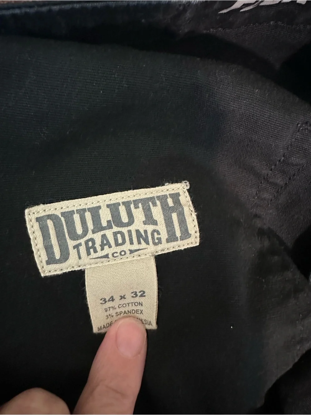 Duluth Trading Co Black Straight-Leg Men's Jeans